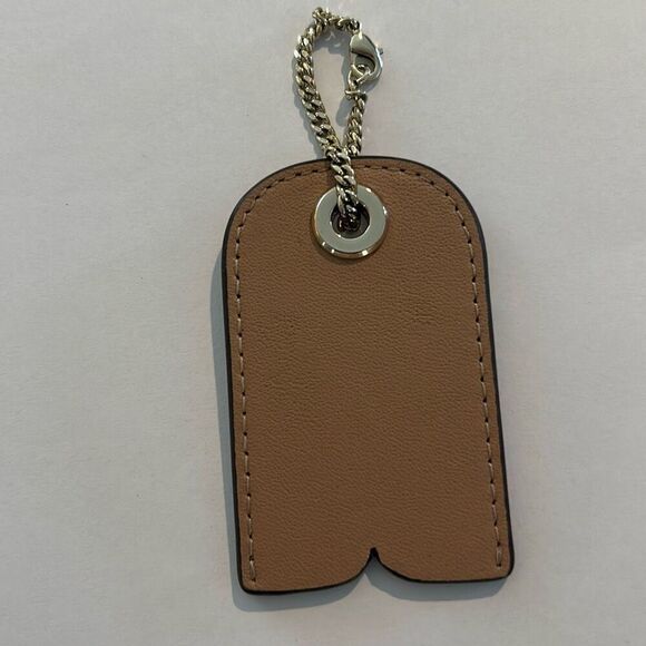 KATE SPADE Tan Leather Keychain/Hang Tag - Picture 3 of 3